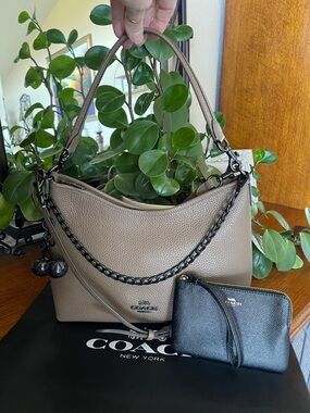 NWOT Coach Laurel Shoulder Bag with Coach Wristlet